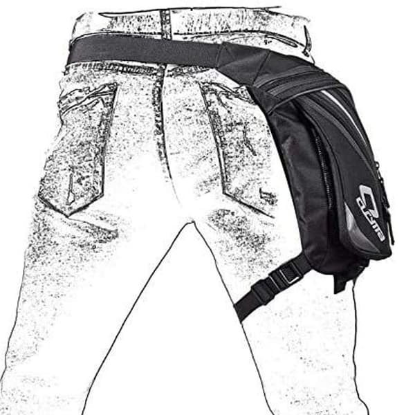 Motorcycle Waist Bag, Multifunctional Waterproof Motorcycle Bag
