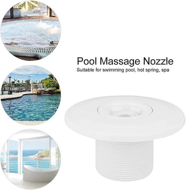 Poolmassagejets, 360 graders roterende pool-spa massagejets til 2-tommer poolvægtilbehør, svømning