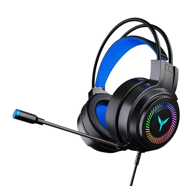 Gaming headset med 7.1 surroundlyd stereo, enkel plug-in-version