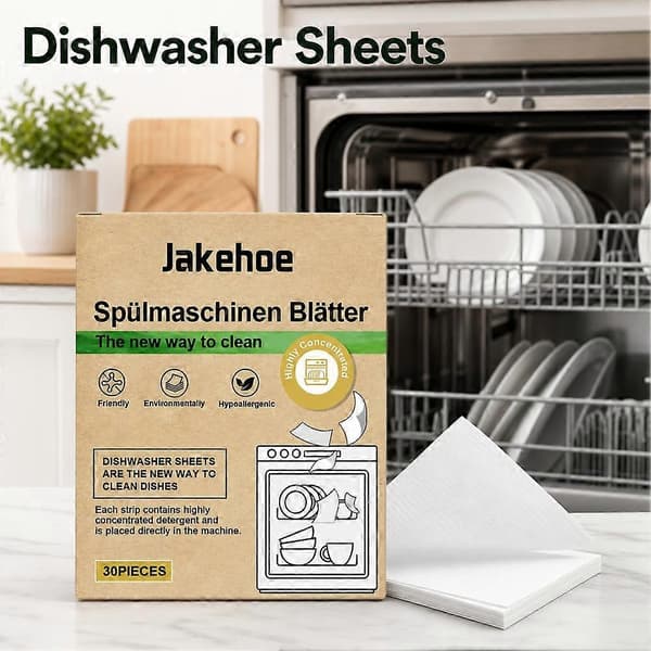 Dishwasher Cleaning Tablets, Dishwasher Descaling Maintenance Tablets - 30 Pieces/Box
