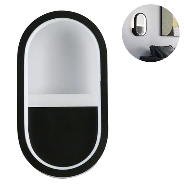 LED mini væglampe dæmpbar indendørsbelysning aluminium sort KLB