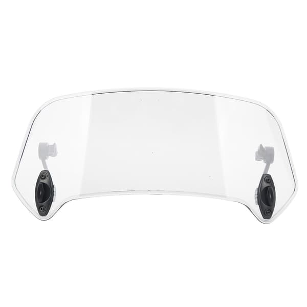 Adjustable Clip-On Motorcycle Windshield Deflector - Universal Transparent Windshield for Motorcycle
