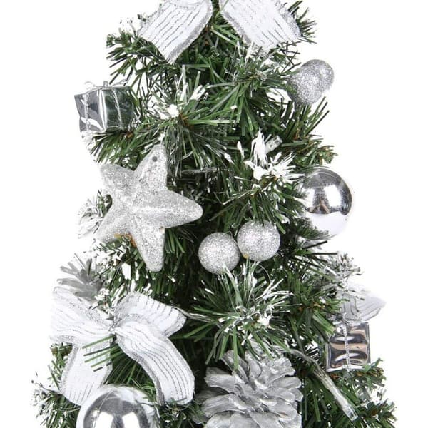 CHOSMO Mini juletrelys 40CM kunstig med belysning liten KLB