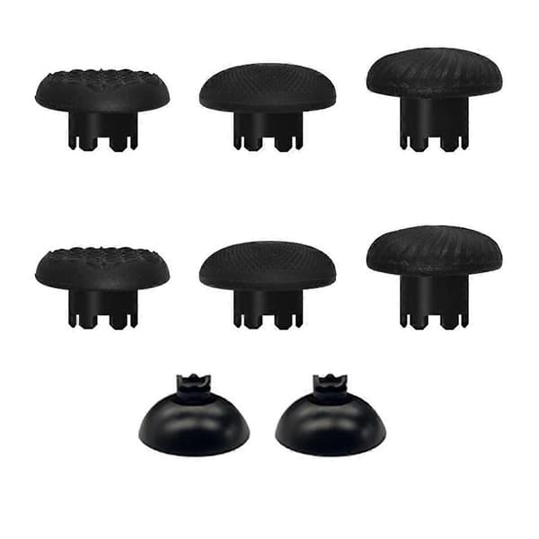 10-i-1 Joystick Kit til PS5 Edge Dualsense Controller Erstatning Tommelfinger Joysticks Greb og 4 Paddles Sort