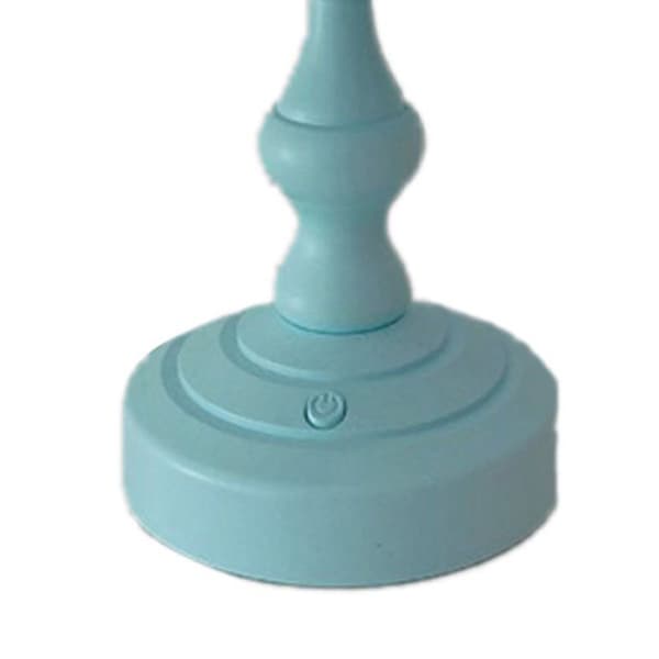 Retro bordlampe med lotusbladsdesign, perfekt til pigeværelser KLB