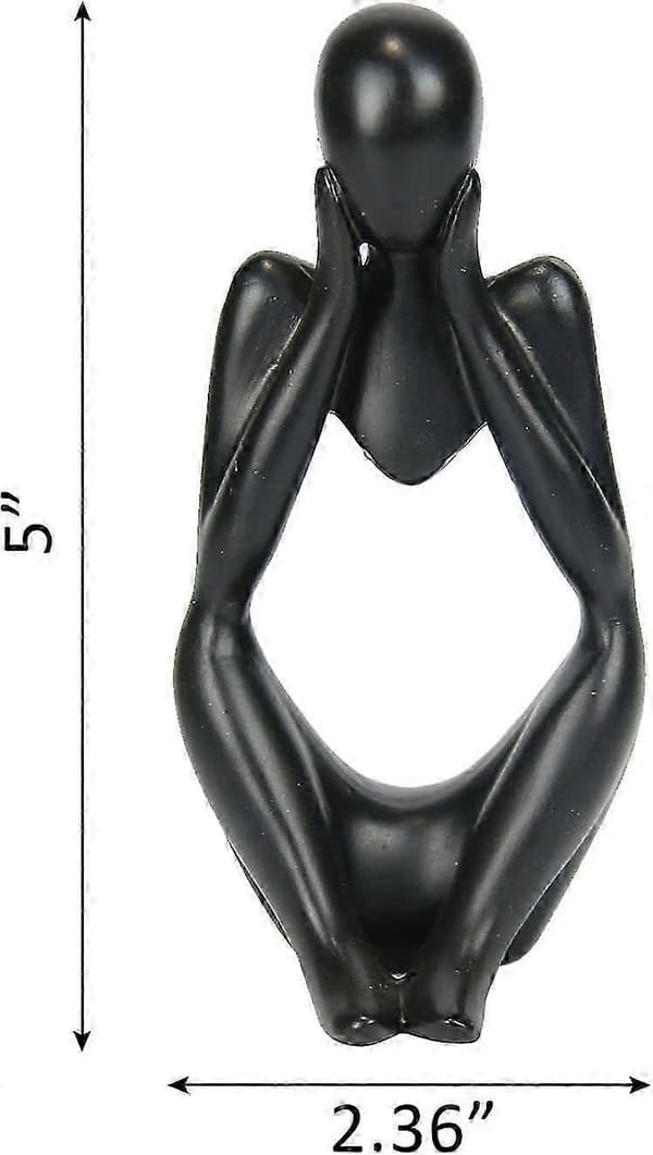 Harpiksstatue Tenkerstil Dekorasjon Abstrakte Skulpturer Samleobjekter
