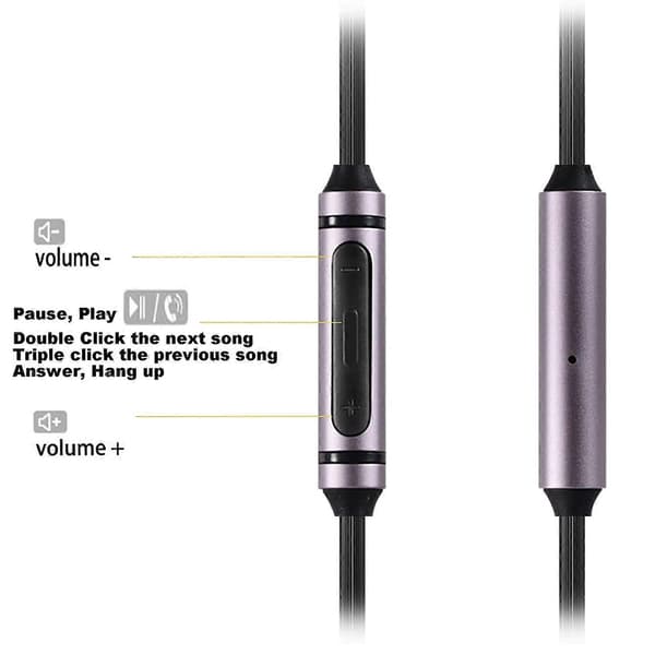 Erstatningslydkabel til Sennheiser Momentum On-Ear Weave-headset med mikrofon 3,5 mm til 2,5 mm