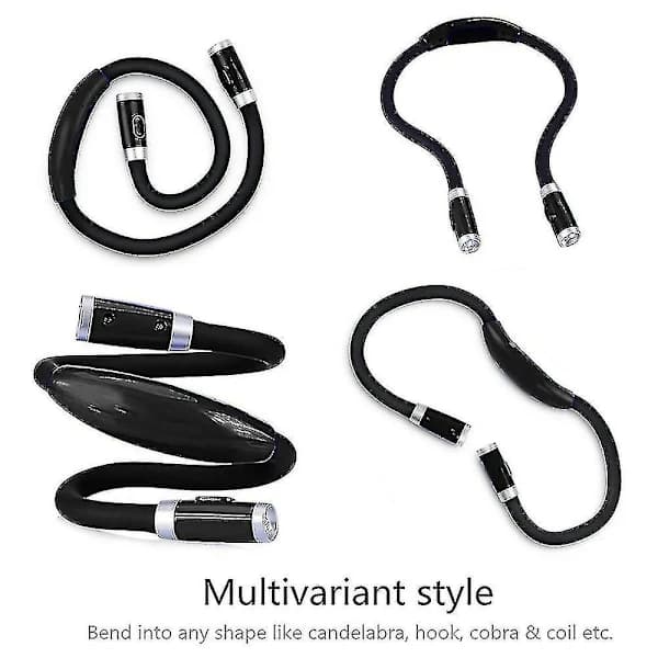 Rechargeable LED Book Light, Neck-Mounted Reading Light for Reading in Bed