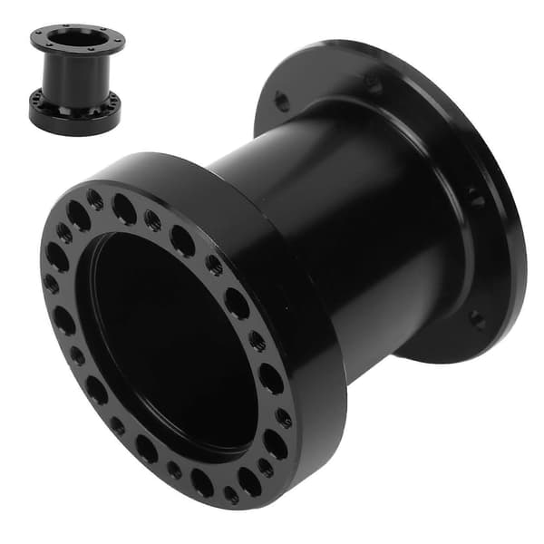 3 inch Steering Wheel Quick Release Hub Adapter Detach Height Adjustment Universal for Car Black
