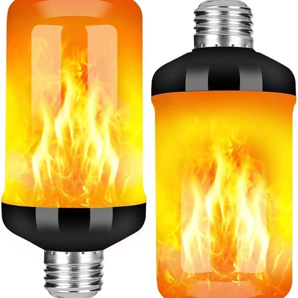Flammepære, E27 5W LED-flammepære med 4 lysmoduser, innendørs KLB