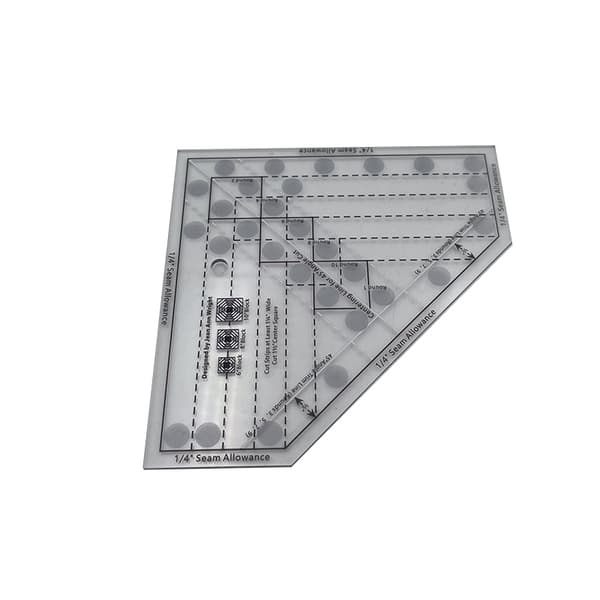 Sewing Drawing Template Diamond Shape Acrylic Stencil Ruler Guide Free Motion DIY Quilting Sewing Tool with Grid 2 2