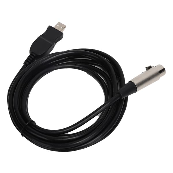USB til XLR hun-adapterkabel 3 meter med optagefunktion til spiludstyrsvært