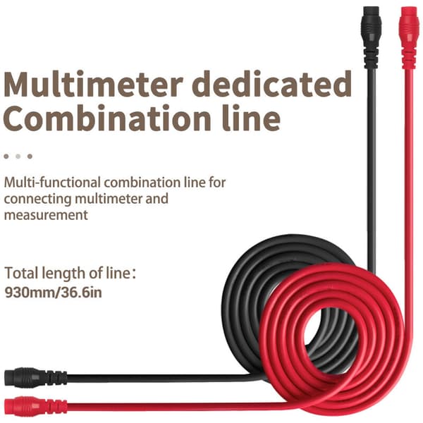 16-delt testsæt til multimeter, udskiftning af testprober, testledninger, prober til digitale multimodklemmer til U-formede krokodilleklemmer