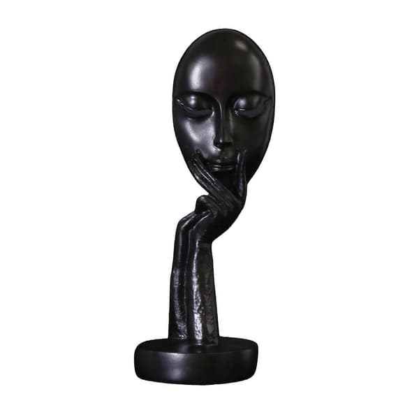 Abstract Contemplative Sculpture - Three-Tone & Elegant - Gift for Art Lovers