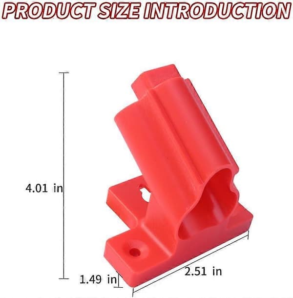 Wall Mounted Tool Holder 12-Pack ABS Drill Rack with Screws for Milwaukee M12 12V Tools Garage Workshop Red