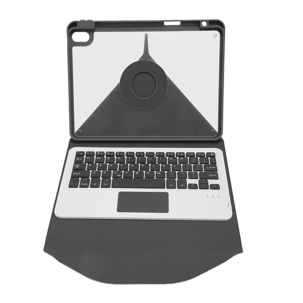 Keyboard Case with Wireless Keyboard, Trackpad, Built-in Pen Holder, Keyboard Case for IOS Tablet 9 8 7 Black