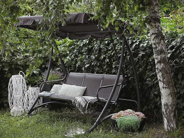 Replacement Cover for Garden Swing Sunshade Three-Seater Size: 195*125*15cm Green
