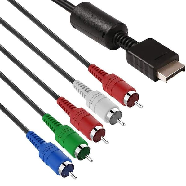 PS 2/3 Komponentkabel, 1,8M Høj Opløsning HDTV Komponent RCA Lyd Video KLB