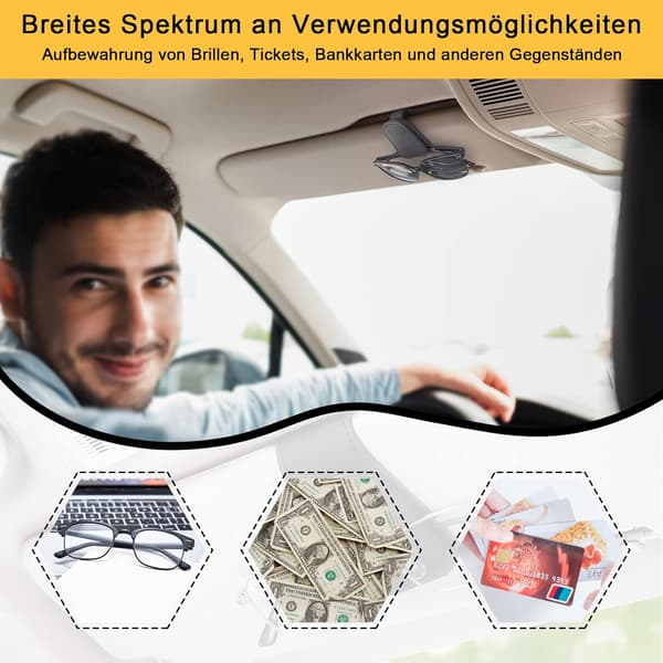 Solbrilleholder til bil, Solbrilleholder til bil, Universal Solbrilleholder