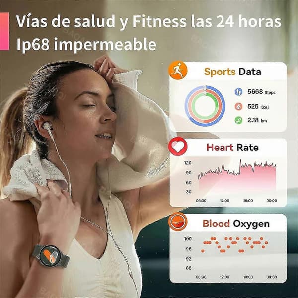 Watch 7 Smartwatch Amoled Smartklocka För Samsung