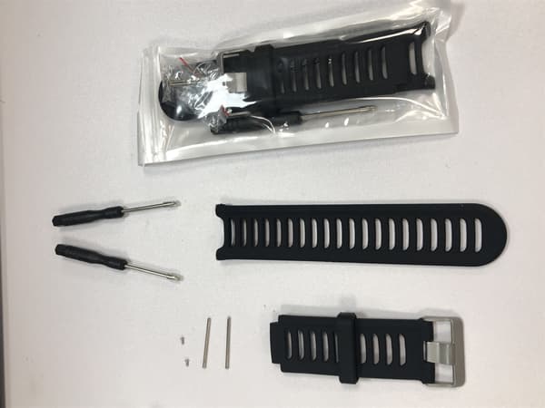 Silikone urrem Garmin Forerunner 910XT Sort Garmin Forerunner 910XT