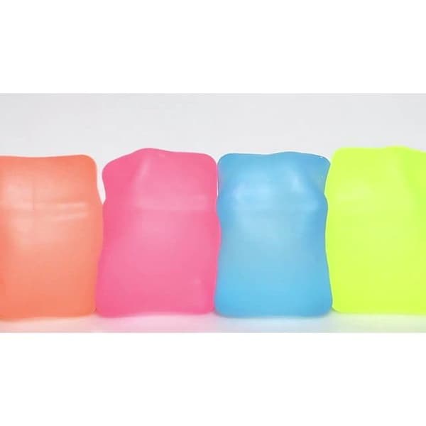 Sæt med 4 antistresskuber - squishy stresslegetøj - tykt materiale - perfekt til at lindre angst og stress.