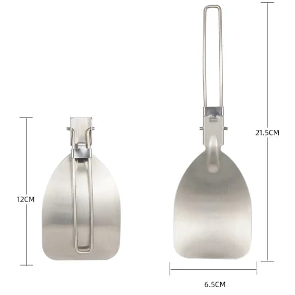 Sammenleggbar utendørs stekespade, camping, bærbar