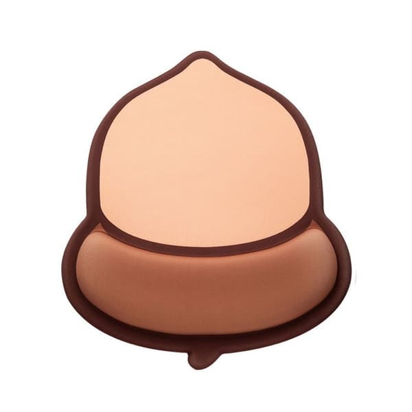 Ergonomic Mouse Pad, Brown Acorn Wrist Rest, Mouse Pad