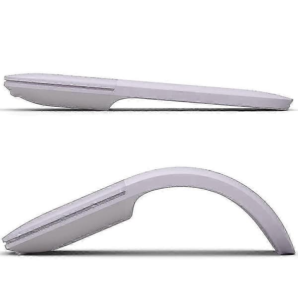 Ergonomisk foldbar trådløs mus Slank, bærbar til Microsoft Arc Touch HVID WHITE