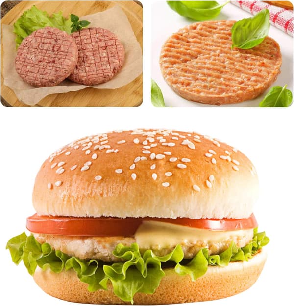 500-pakning Non-Stick Hamburgerpressepapir - 11 cm