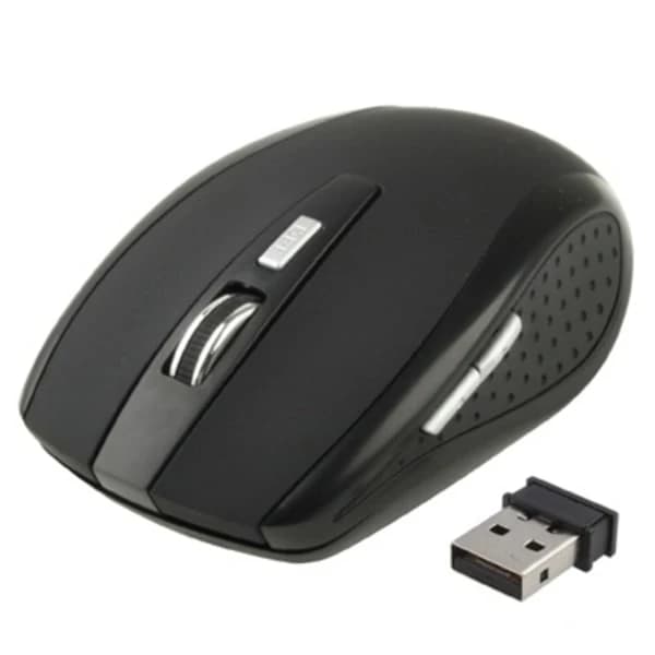 Wireless Computer Mouse - 6D Optical - Black Computer Mouse