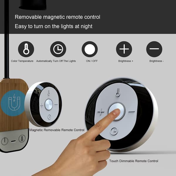 Batteridrevet LED-væglampe, dæmpbar touch-sengelampe