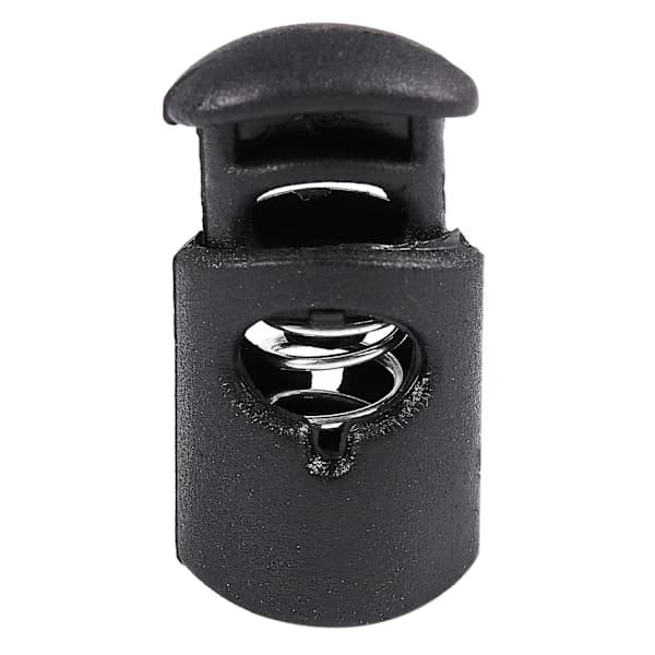 Diameter 8 mm hul, snoretrækstopper, sort, 10 stk
