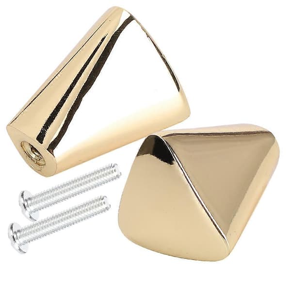 2 Set Cabinet Knob Modern Gold Zinc Alloy Wardrobe Drawer Kitchen Cabinet Door Pull Handle