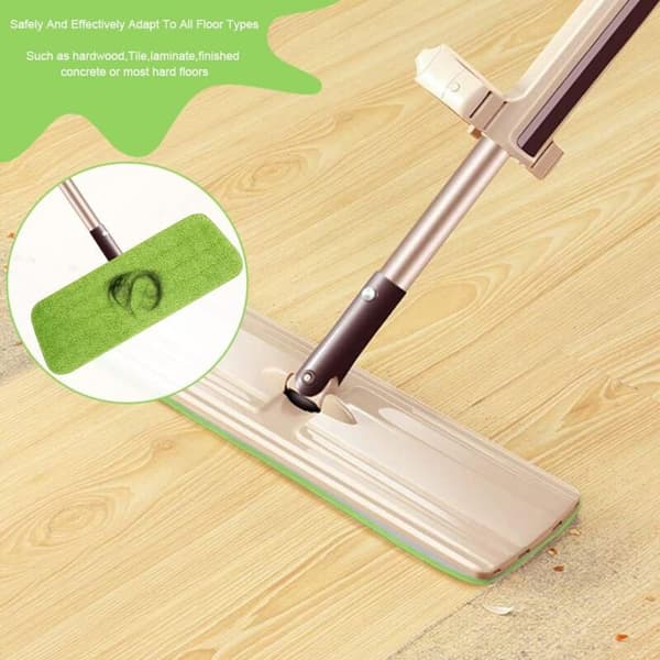 6 stk. Moppe Erstatningspuder, Mikrofiber Spraymoppepuder til Spraymopper, 42*14cm (Grøn)_yux