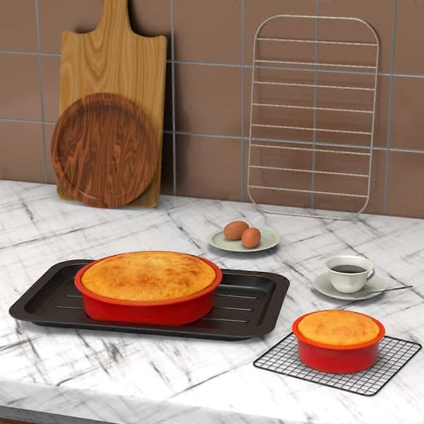 Non-Stick Silikon Bakeform - Kakeform Ett Stykke 24cm Grå