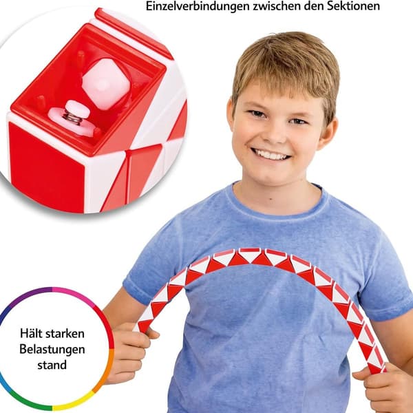 Cubixs Magic Snake - 24 blokker, gul KLB