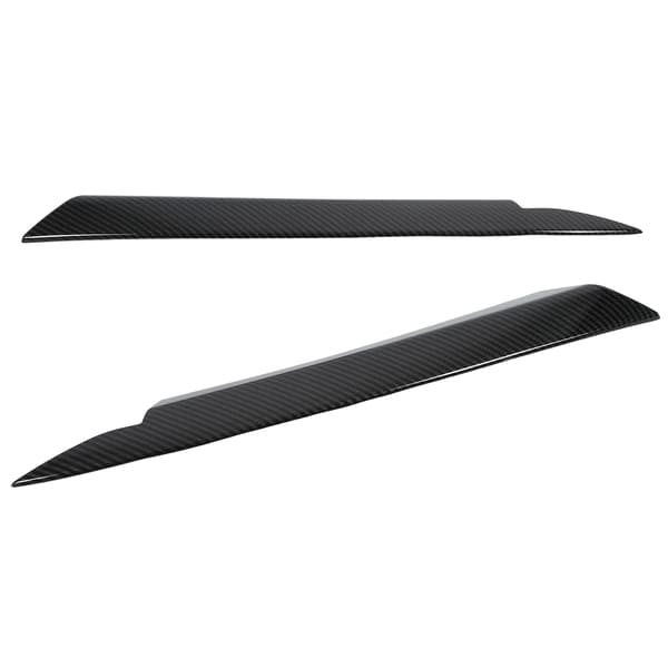 1 Pair Left Right ABS Car Headlight Eyebrow Headlamp Eyelid Decal Protector Replacement for B7 2010-2014 Carbon Fiber Style