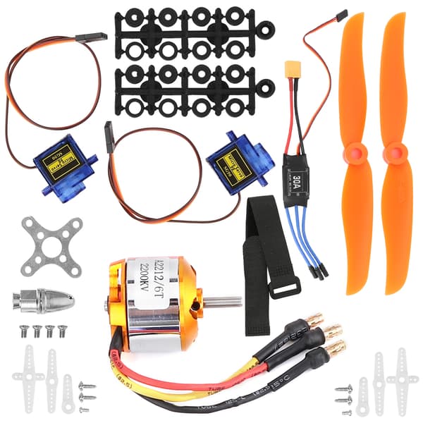 RC Remote Control Airplane 2212 KV2200 Motor 6035 Propeller Servo 30A ESC XT60 Set