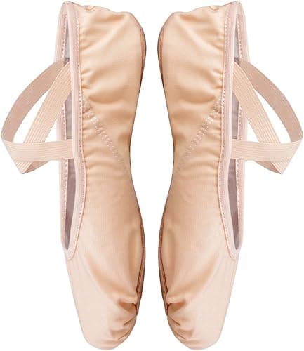 /#/Balerina sko for dans Split Sole Flat Gymnastikksko Dansesko/#/