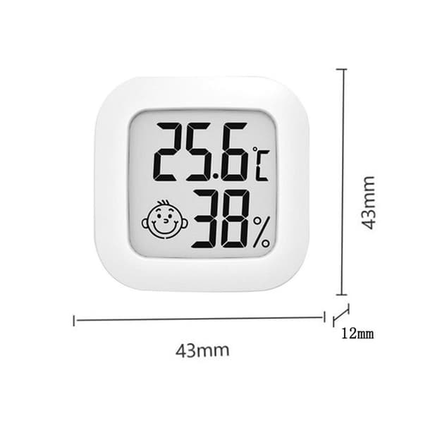 Fuktighetsmåler Termometer Innendørs Mini LCD Digital Termometer KLB