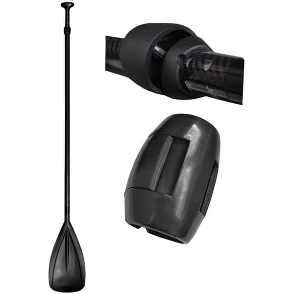 Sort nylon quick release spænde, justerbar nedad med pop-up knap
