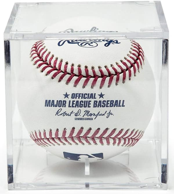 Transparent Display Case for Mounting Baseball, Golf, Tennis - Acrylic