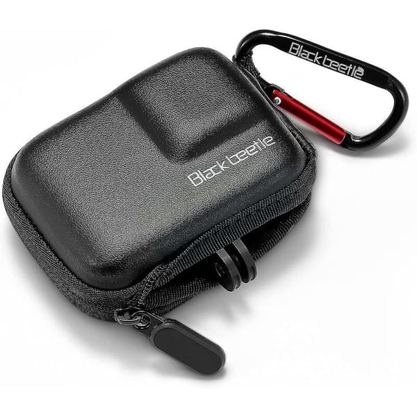 Bæreveske for Gopro 10/9/8/7, mini hardt etui reiseoppbevaringspose, svart