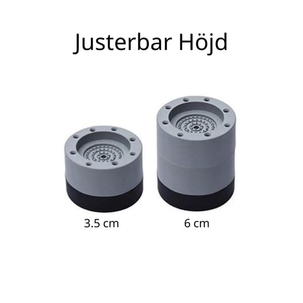 Vibrationsdæmper til vaskemaskine/tørretumbler - Grå 260