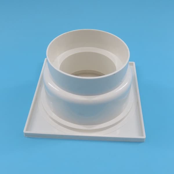 PVC floor drain single insert round - for balcony, odor removing, 75mm size