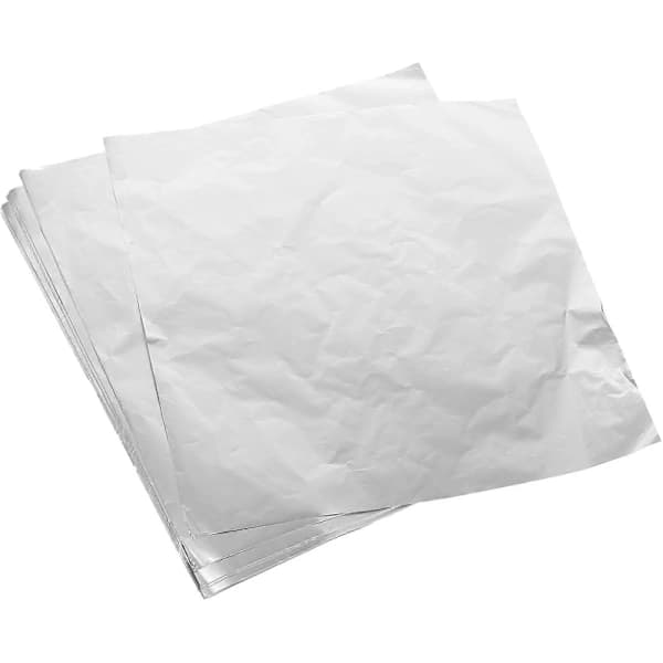 Godispapper Sjokoladegodispapper Sølv 20X20X0.1CM Matpapir 200stk Sølv 20X20X0.1CM