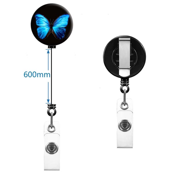 ID Card Holder with Detachable Lanyard, Retractable Badge Holder