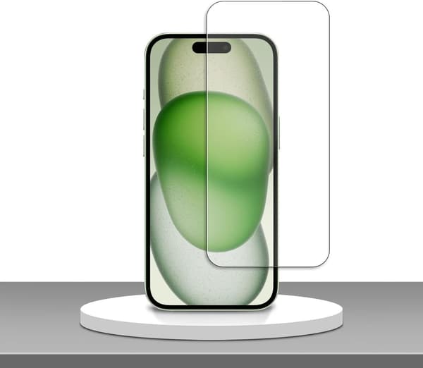 4-Pack Screen Protector for iPhone 15 6.1-inch Tempered Glass Film [Ultra HD] [3D Touch] [Case Friendly]