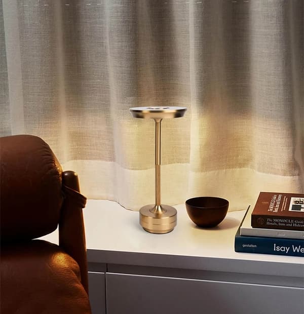 Cordless Table Lamp / Desk Lamp - LED Lamp Gold Gold